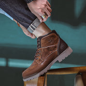 Hugh Kingsley | Retro Leather Boots For Men