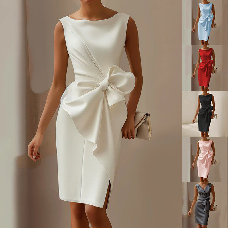 Cordelia Ashworth | Bow Detail Midi Sheath Dress For Women