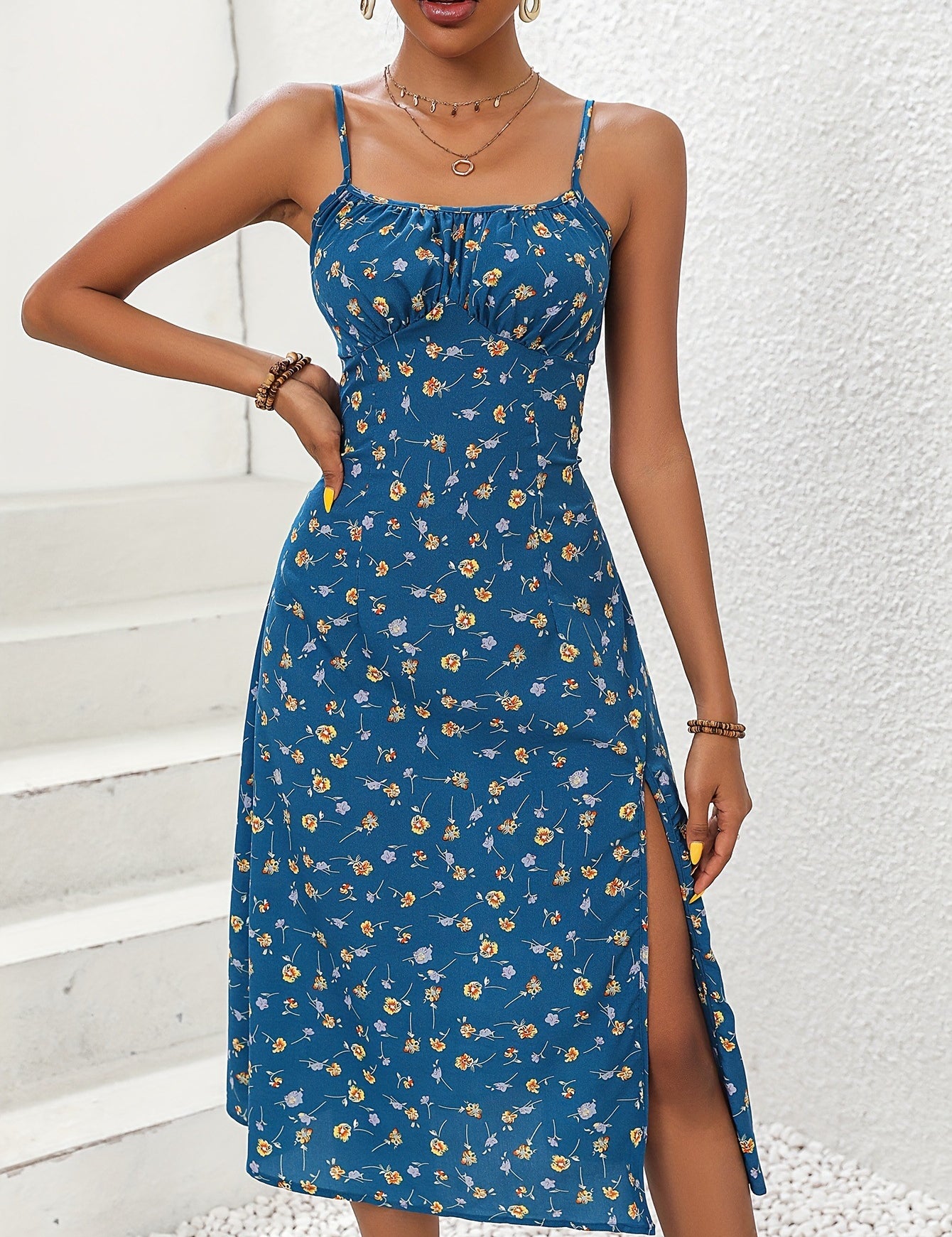 Brooke Taylor | Floral Slit Summer Races Dress For Women