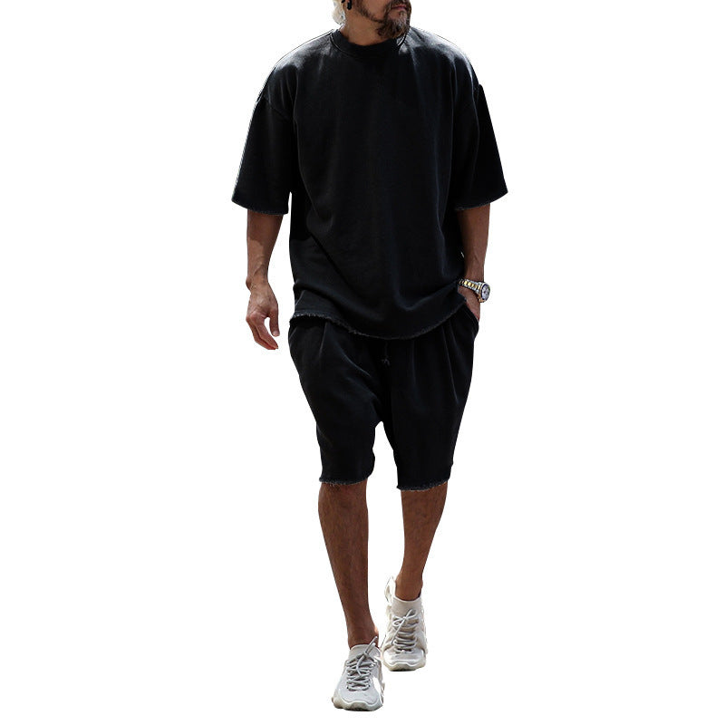 Saverio Windham | Oversized T-Shirt & Shorts Set For Men