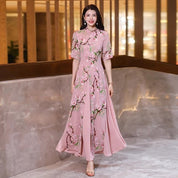 Ashleigh Williams | Floral Print Maxi Races Dress For Women