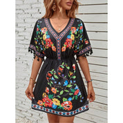 Isla Pemberton | Boho Floral Mini Dress For Women