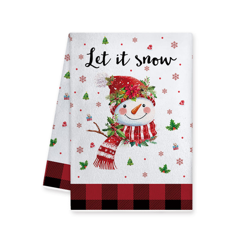 Joyful Home | Red Buffalo Plaid Christmas Kitchen Towel Unisex