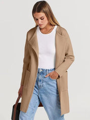 Camille Laurent | Elegant Longline Coat For Women