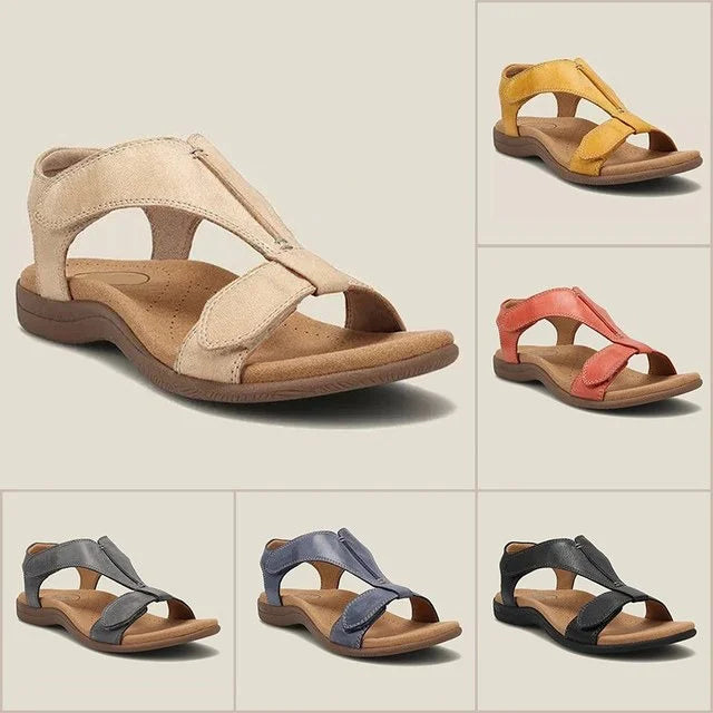 Charlotte Harris | Leather Orthopedic Arch Support Sandals For Women