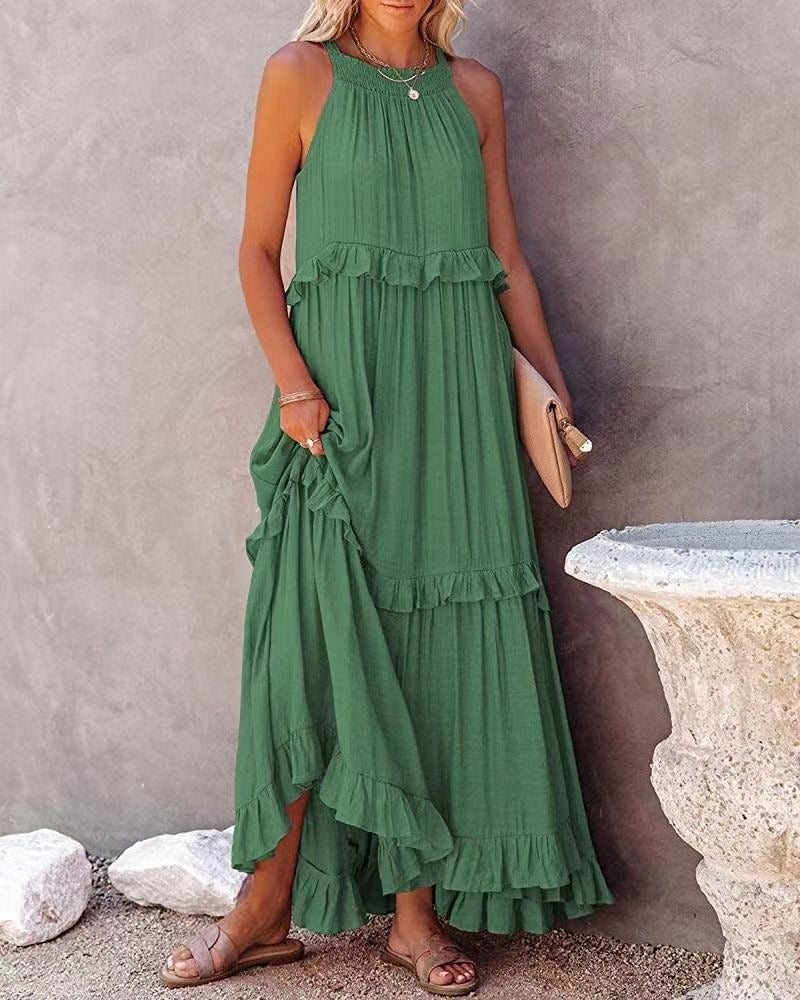Amelia Turner | Tiered Ruffle Maxi Dress For Women