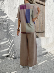 Piper Fenwick | Patchwork Colour Block Two-Piece Set For Women