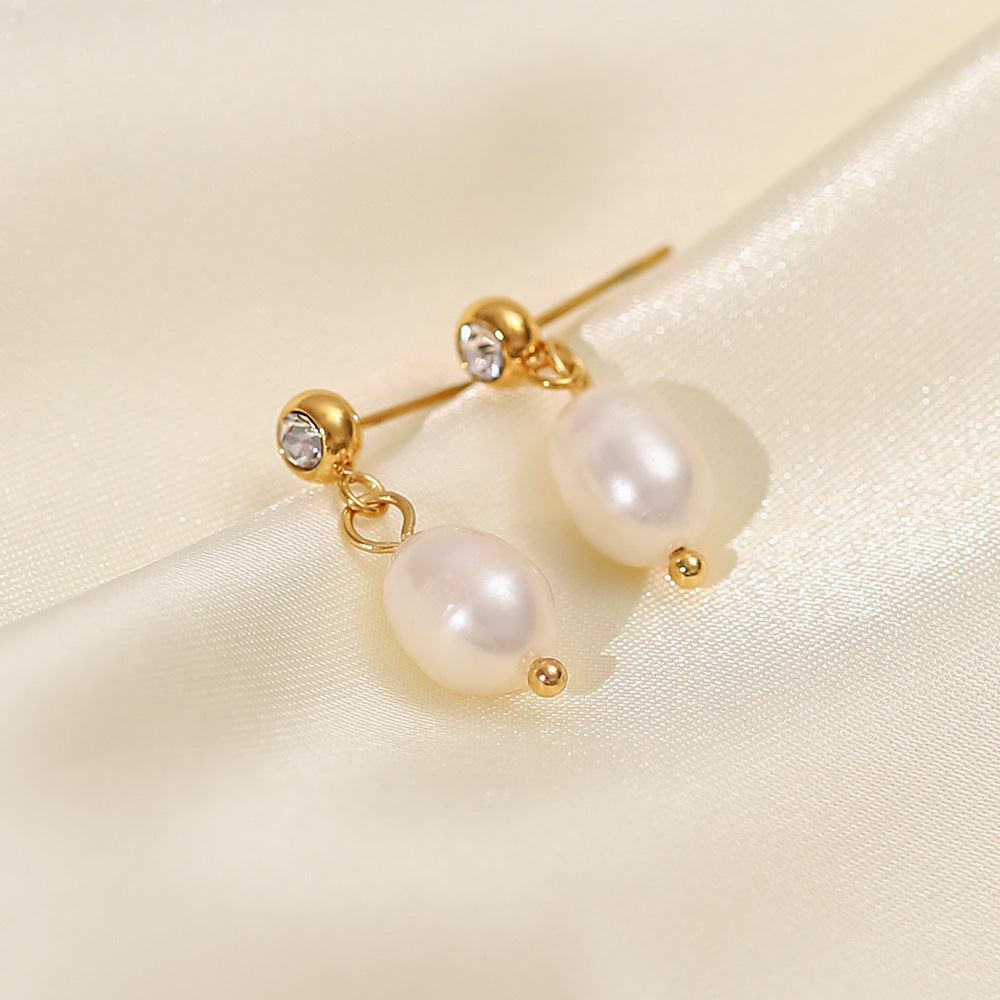Freshwater Pearl Drop Earrings
