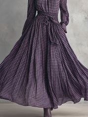 Eloise Sheffield | Plaid Blouse And Skirt Set For Women