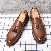 Ryan Mitchell | Tassel Loafer Leather Shoes For Men