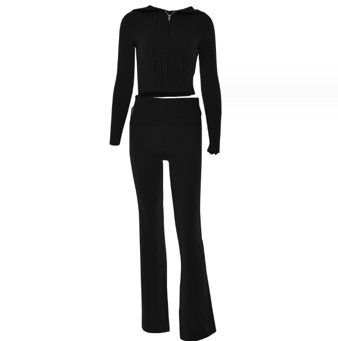 Sienna Moreau | Ribbed Lounge Set With Luxe Sculpted Fit Detail