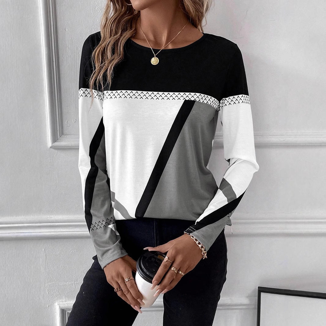 Grace Ellingham | Colour Block Long Sleeve Blouse For Women