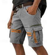 Brodie Hensley | Black Contrast Pocket Cargo Shorts For Men