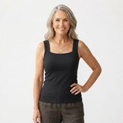 Brooke Lawson | Built-In Bra Tank Top in Warm Mocha For Women