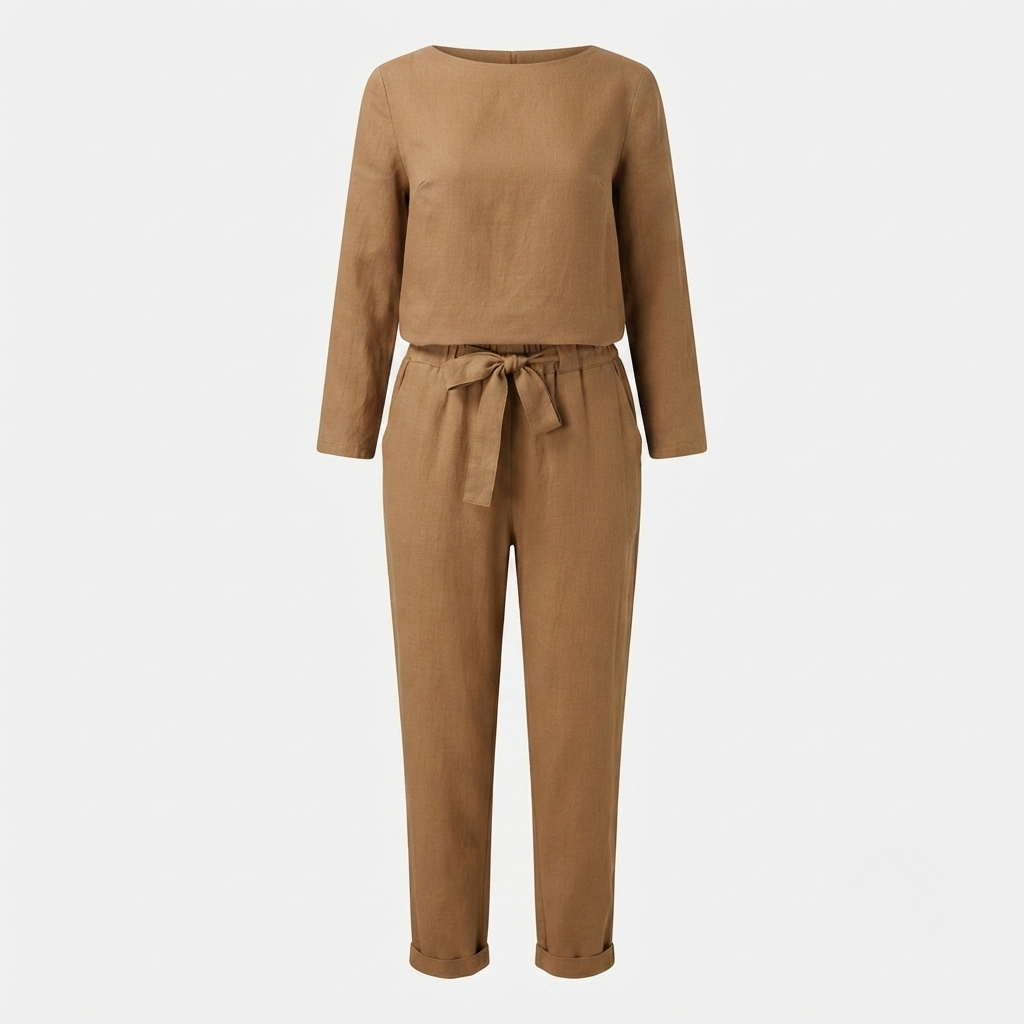 Brooke Patterson | Linen Two-Piece Lounge Set For Women