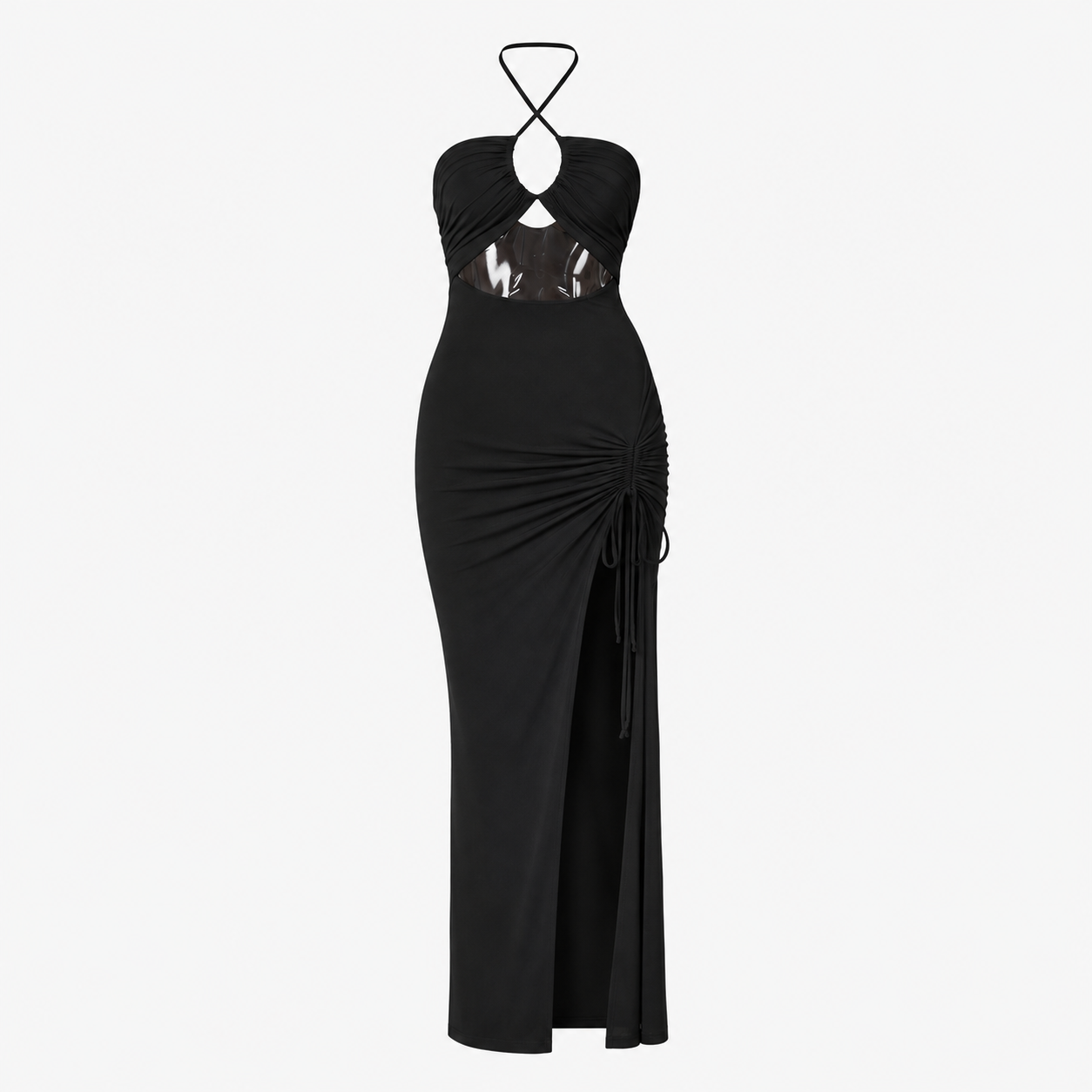 Brooke Stewart | Halterneck Split Maxi Dress For Women