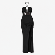 Brooke Stewart | Halterneck Split Maxi Dress For Women