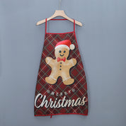 Frosty Feast | Red Snowman Christmas Apron Unisex