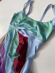 Tara Kelly | Patchwork Cut Out Mini Dress For Women