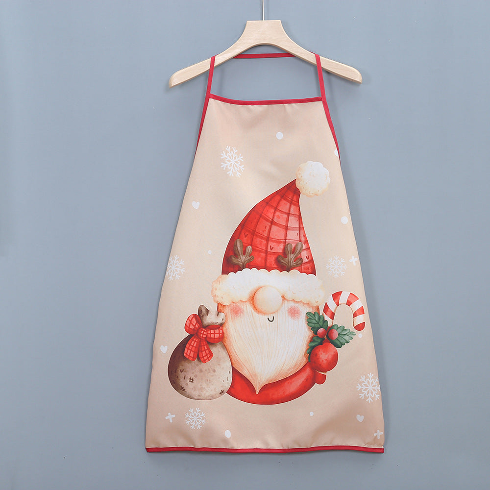 Frosty Feast | Red Snowman Christmas Apron Unisex