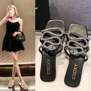 Aoife Kennedy | Diamante Snake Slippers For Women