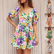 Lucy Parker | Floral V-Neck Summer Dress For Women
