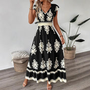 Chloe Wilson | Floral V-Neck Maxi Dress For Women