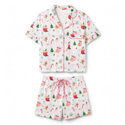 Candy Cane | Pink Cocoa Mug Print Christmas Pyjamas For Women