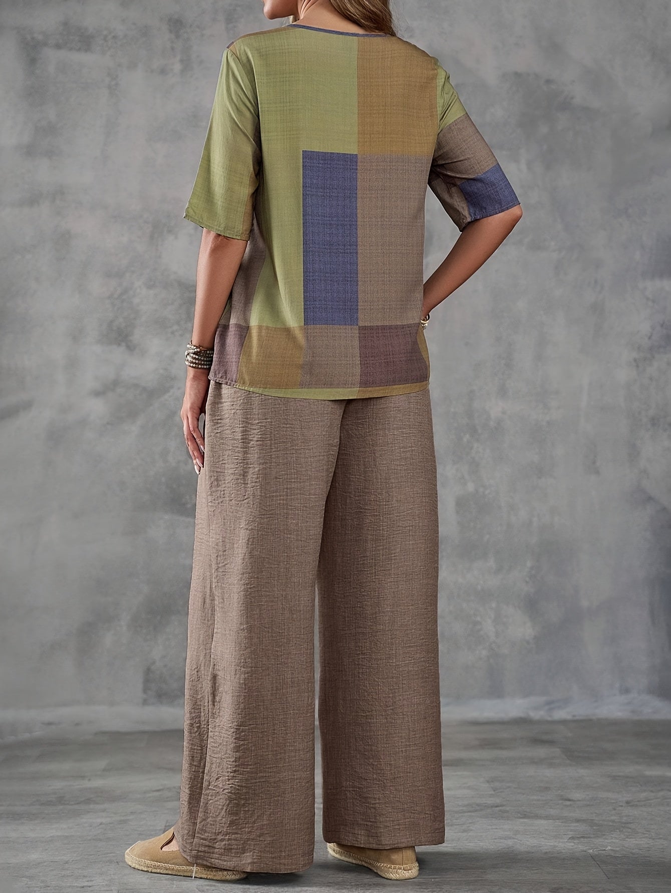 Piper Fenwick | Patchwork Colour Block Two-Piece Set For Women