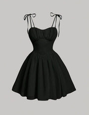 Millicent Goldwick | Sky Blue Tie Strap Summer Dress For Women