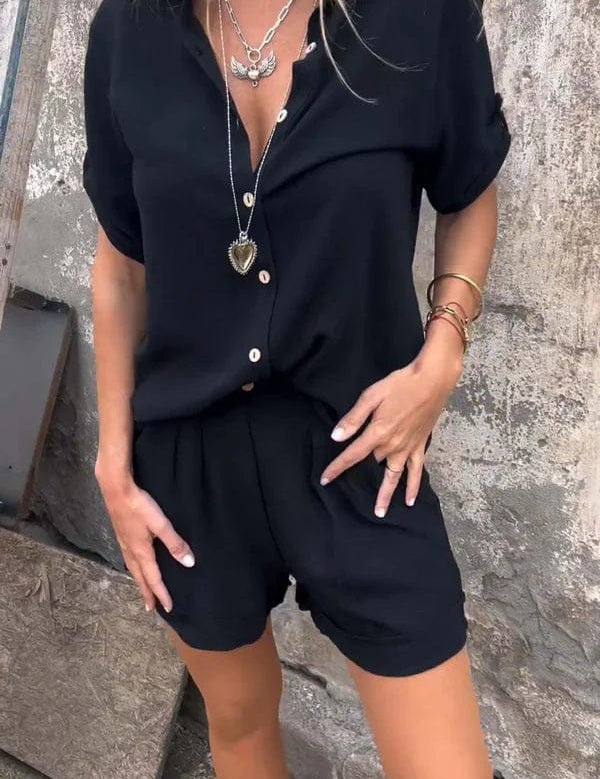 Ruby Sheffield | Linen Look Shorts and Top Set For Women