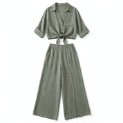 Harriet Cole | Flowy Two-Piece Linen-Look Set For Women