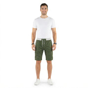 Callan Ashby | Cotton Cargo Cropped Shorts For Men