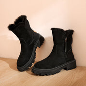 Elena Moretti | Fur Trim Winter Boots For Women