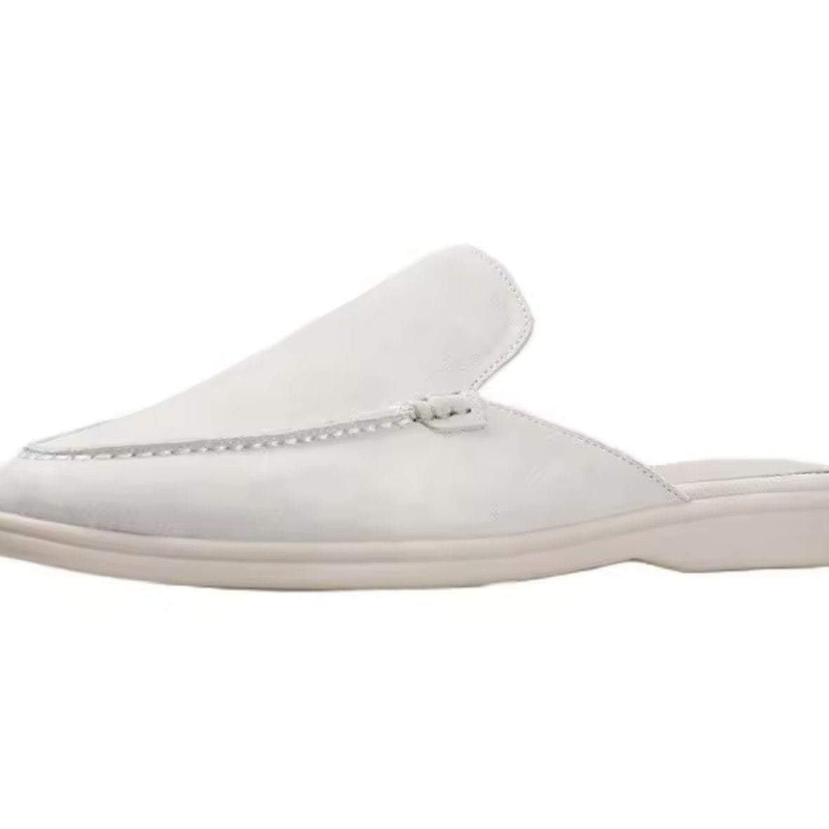 Silvio Tamworth | Rust Suede Backless Loafers For Men