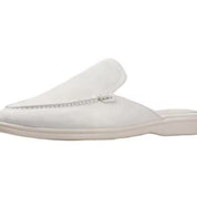 Silvio Tamworth | Rust Suede Backless Loafers For Men