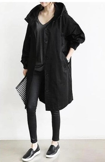 Paola Glenelg | Beige Long Hooded Raincoat For Women