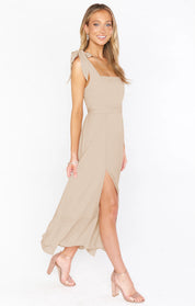 Isabelle Ryan | Ruffled Summer Dress With Lace-Up Detail For Women