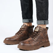 Marco Bellini | Rugged Winter Lace-Up Boots For Men