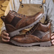 Hugh Kingsley | Retro Leather Boots For Men