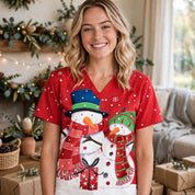 Meredith Fenlon | Autumn Print V-Neck T-Shirt For Women