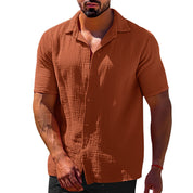 Hamish Whitfield | Linen Short Sleeve Shirt For Men
