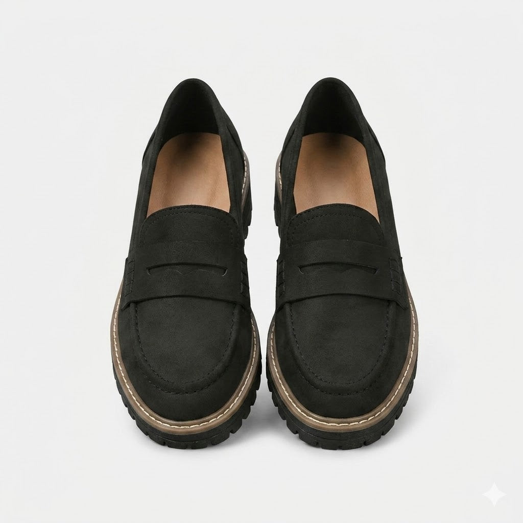 Isabella Moretti | Classic Chunky Sole Loafers with Modern Edge For Women