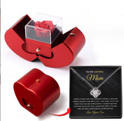 Matilda Cross | Preserved Rose Jewellery Box With Necklace For Women