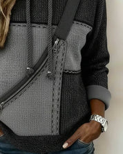 Harper Sinclair | Casual Contrast Hoodie For Women