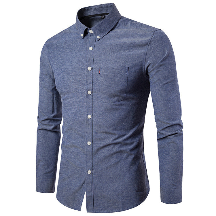 James Mitchell | Slim Fit Long Sleeve Dress Shirt For Men