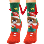 Ember | Red Santa Magnetic Christmas Socks Unisex & Couples