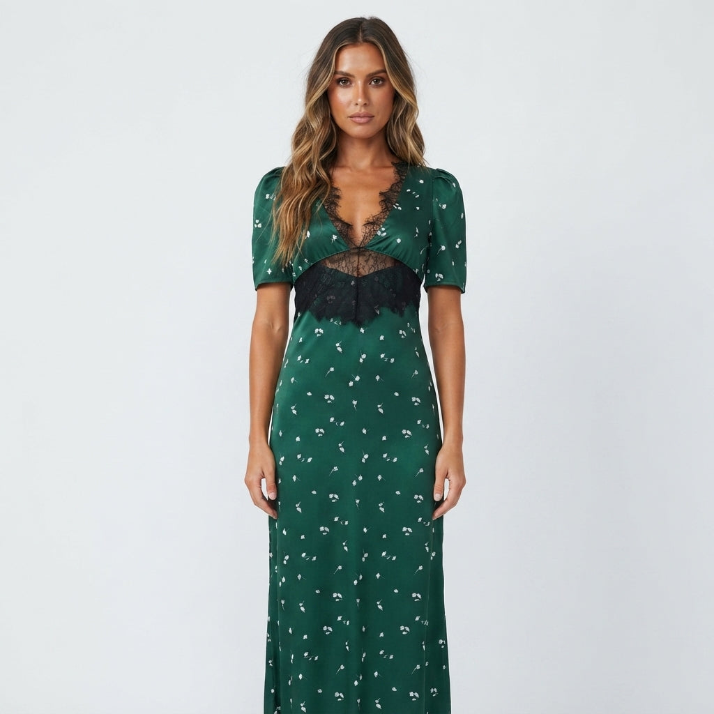 Charlotte Evans | Lace Trim Maxi Dress For Women