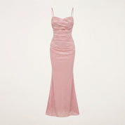 Charlotte Marlowe | Sparkly Cowl Neck Maxi Evening Dress For Women