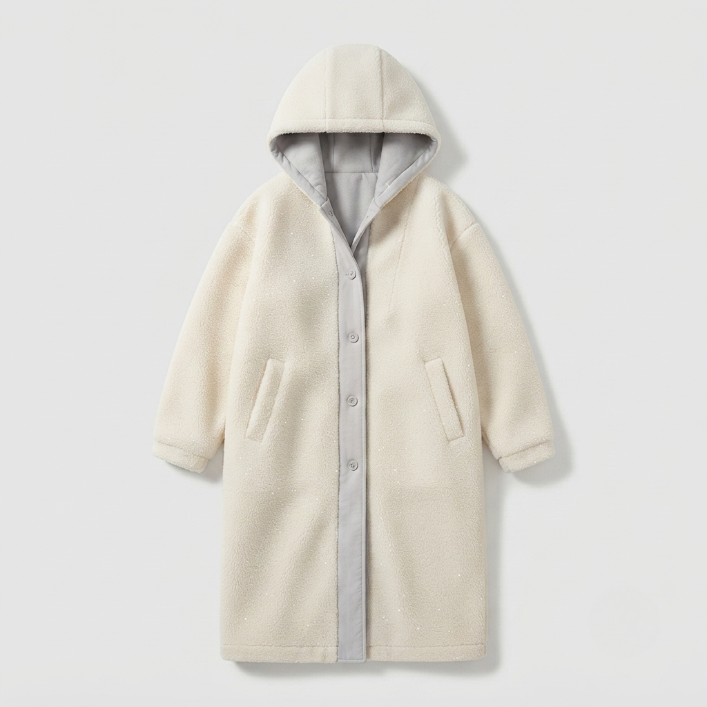 Charlotte Reid | Hooded Teddy Overcoat For Women